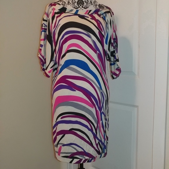 ⬇️  DVF Giselle Silk Jersey Mini Tunic Dress 10 - Picture 2 of 8